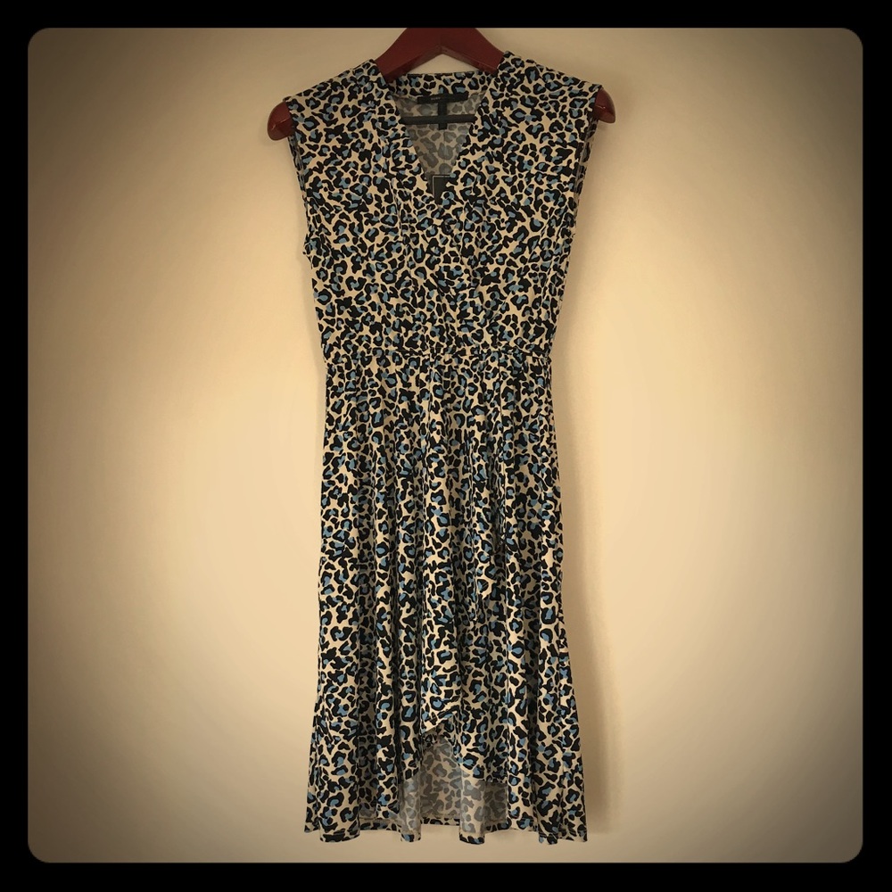 NWT BCBG MaxAzria High Low Animal Print Dress